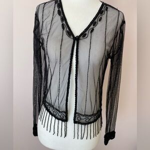 Beaded transparent top small